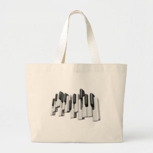 Bolso De Tela Gigante diseño de teclas de teclado de piano