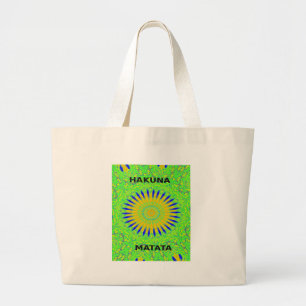 Bolso De Tela Gigante Diseño de un motivo africano en la impresión de ar