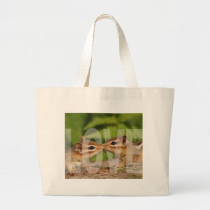 Bolso De Tela Gigante Diseño del amor de los Chipmunks del bebé