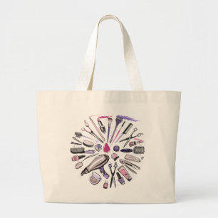 Bolso De Tela Gigante Diseño del círculo del maquillaje