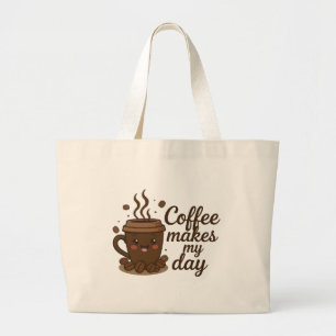 Bolso De Tela Gigante Diseño Estético para Amantes del Café Vibracione