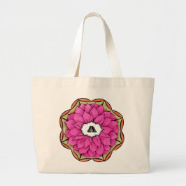 Bolso De Tela Gigante Diseño MAGENTA del POINSETTIA