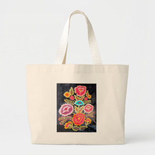 Bolso De Tela Gigante Diseño mexicano del bordado