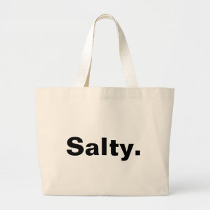 Bolso De Tela Gigante diseño minimalista de una palabra salada