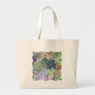 Bolso De Tela Gigante diseño multiabstracto