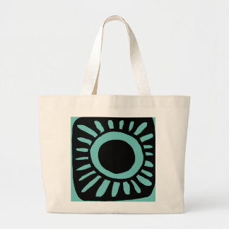 Bolso De Tela Gigante Diseño pop en verde azul