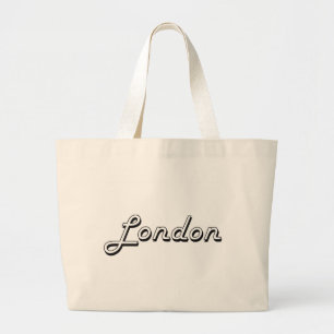 Bolso De Tela Gigante Diseño retro clásico de Londres Reino Unido