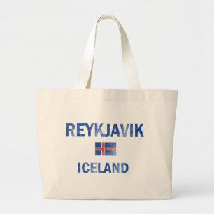 Bolso De Tela Gigante Diseños de Reykjavik Islandia