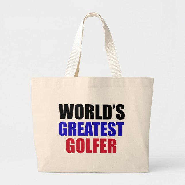Bolso De Tela Gigante diseños del golf (Frente)