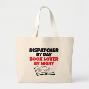 Bolso De Tela Gigante Dispatcher by Day Book Lover por noche