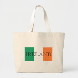 Bolso De Tela Gigante Disposición irlandesa sobre la bandera irlandesa