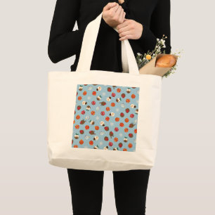 Bolso De Tela Gigante Ditzy Navidades Polkadots