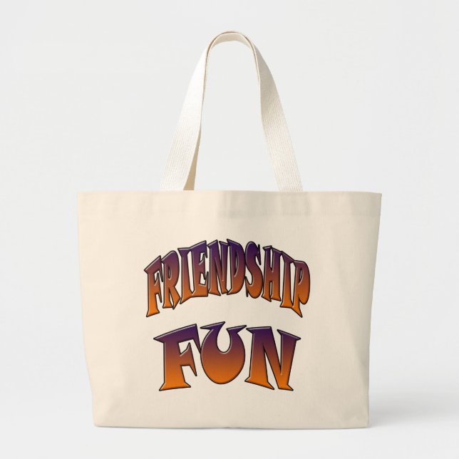 BOLSO DE TELA GIGANTE DIVERSIÓN DE AMIGOS (Frente)