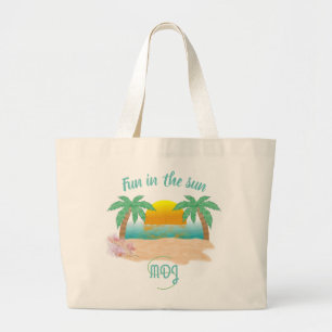 Bolso De Tela Gigante Diversión en el Sun personalizado