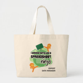 Bolso De Tela Gigante Diversión Gestor de datos personalizado SPREADSHEE