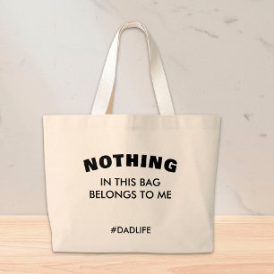 Bolso De Tela Gigante Diversión Papá Eslogan Dadlife Audaz Tipografía Pa