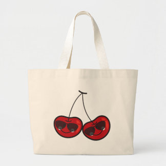 Bolso De Tela Gigante Diversión personalizado y cerezas Cheeky Guay con