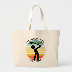 Bolso De Tela Gigante Diversión VEN ME JUGANDO GOLF ODIAN Jubilado