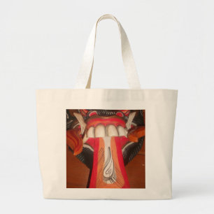 Bolso De Tela Gigante Divertida máscara rara de la lengua rara