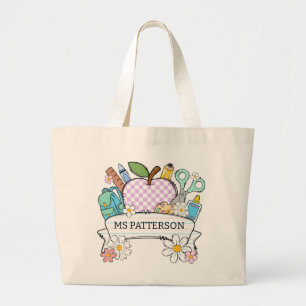Bolso De Tela Gigante Divertida Profesora Personalizada 