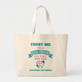 Bolso De Tela Gigante Divertido AYUDANTE DENTAL Dígale la verdad