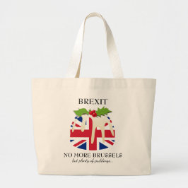 Bolso De Tela Gigante Divertido | BREXIT Bruselas | Navidades Pudding