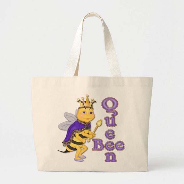 Bolso De Tela Gigante Divertido Queen Bee (Frente)