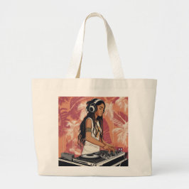 Bolso De Tela Gigante dj afro girl