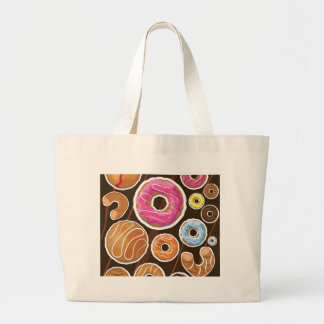 Bolso De Tela Gigante Dognuts de dibujos animados lindos