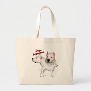 Bolso De Tela Gigante Dogo Argentino Trio 2