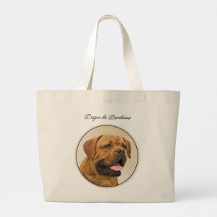 Bolso De Tela Gigante Dogue de Burdeos Pintura original de arte de perro