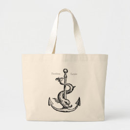Bolso De Tela Gigante Dolphin and Anchor - Festina Lente