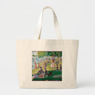 Bolso De Tela Gigante Domingo en la pintura de La Grande Jatte Seurat