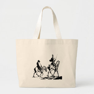 Bolso De Tela Gigante Don Quijote y Sancho Panza