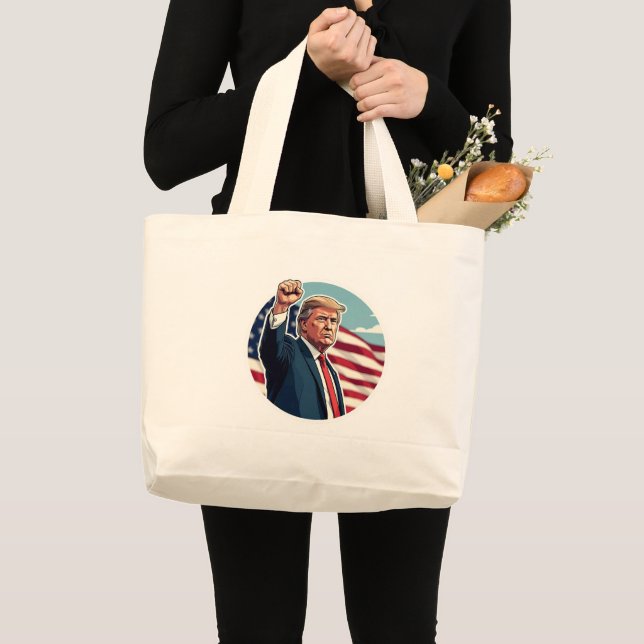 Bolso De Tela Gigante Donald Trump 2024 (Anverso (producto))