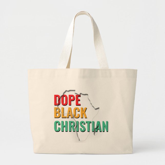 Bolso De Tela Gigante Dope Black Christian (Frente)