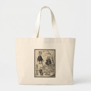 Bolso De Tela Gigante Dorthy, espantapájaros y Toto