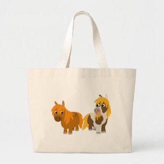 Bolso De Tela Gigante Dos Personalizados cortos Ponies personalizado Bag
