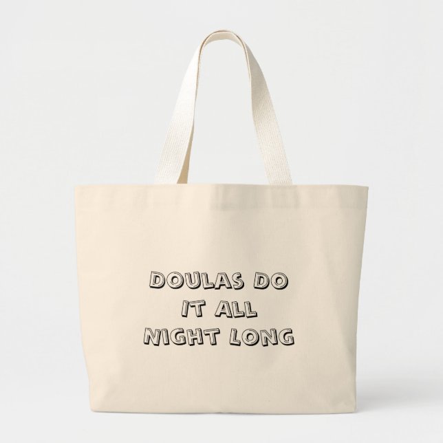 Bolso De Tela Gigante Doulas lo hace durante toda la noche (Frente)