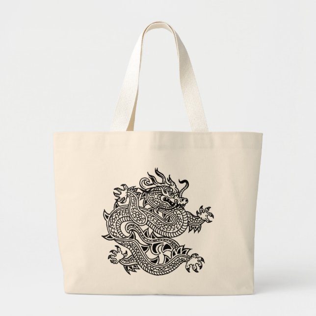 Bolso De Tela Gigante dragón (Frente)