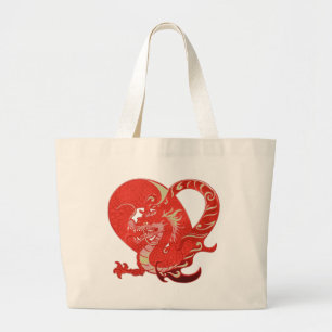 Bolso De Tela Gigante Dragon Heart Valentine