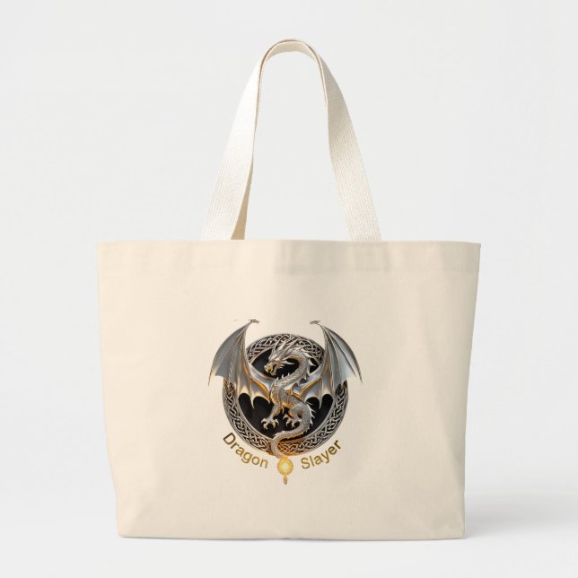 Bolso De Tela Gigante Dragon Slayer (Frente)