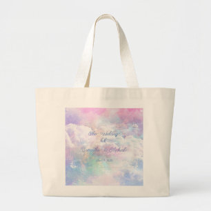 Bolso De Tela Gigante Dreamy Clouds and Stars Boda