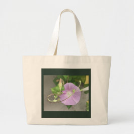 Bolso De Tela Gigante Dual-Image Flower and Tendril Morning Glory