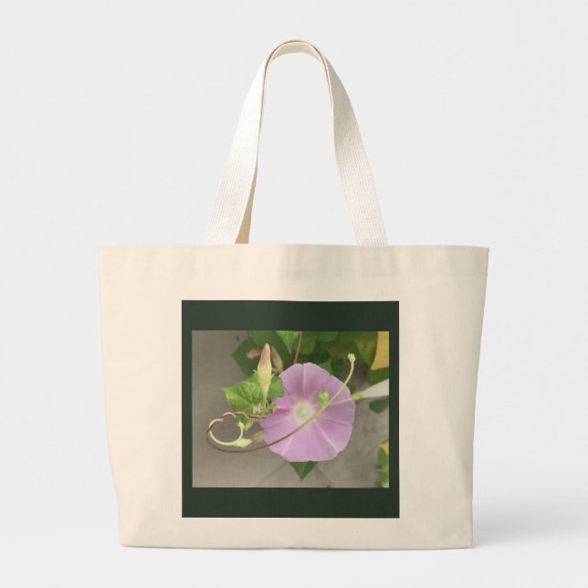 Bolso De Tela Gigante Dual-Image Flower and Tendril Morning Glory (Frente)