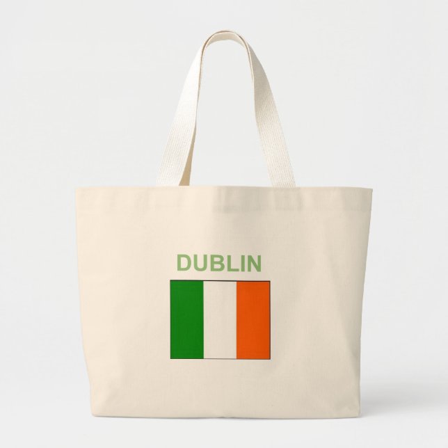 Bolso De Tela Gigante Dublin Ireland Celtic (Frente)