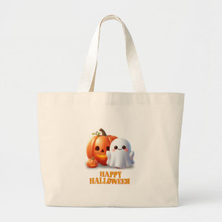 Bolso De Tela Gigante Dulce Fantasma y Calabaza Feliz Halloween