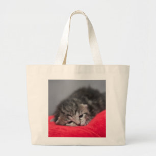 Bolso De Tela Gigante Dulce gatito
