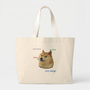 Bolso De Tela Gigante Dux. Tan Shibe