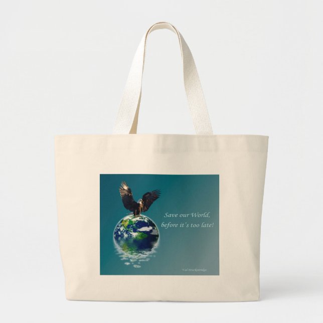 Bolso De Tela Gigante Eagle Earth Day Series II (Frente)